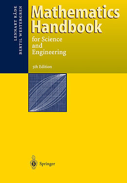 Couverture cartonnée Mathematics Handbook for Science and Engineering de Bertil Westergren, Lennart Rade