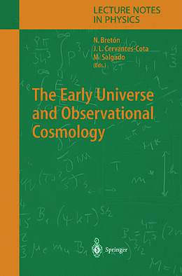 Kartonierter Einband The Early Universe and Observational Cosmology von 