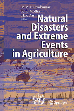 Couverture cartonnée Natural Disasters and Extreme Events in Agriculture de 