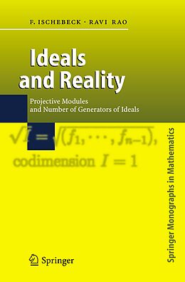 Couverture cartonnée Ideals and Reality de Ravi A. Rao, Friedrich Ischebeck