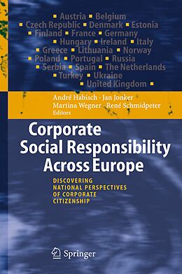 Couverture cartonnée Corporate Social Responsibility Across Europe de 