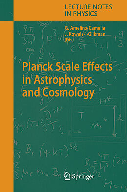 Kartonierter Einband Planck Scale Effects in Astrophysics and Cosmology von 