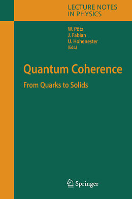 Kartonierter Einband Quantum Coherence von 