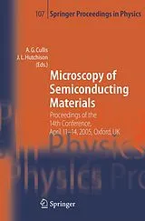 Kartonierter Einband Microscopy of Semiconducting Materials von 