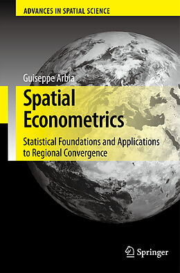 Couverture cartonnée Spatial Econometrics de Giuseppe Arbia