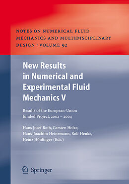 Couverture cartonnée New Results in Numerical and Experimental Fluid Mechanics V de 