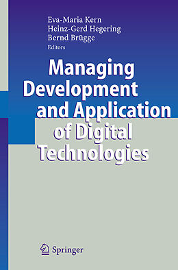 Couverture cartonnée Managing Development and Application of Digital Technologies de 