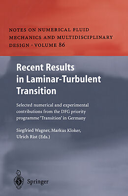 Couverture cartonnée Recent Results in Laminar-Turbulent Transition de 