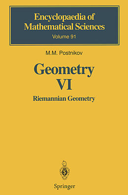 Kartonierter Einband Geometry VI von M. M. Postnikov