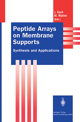 Couverture cartonnée Peptide Arrays on Membrane Supports de 