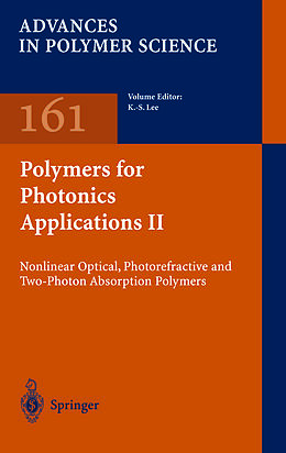 Couverture cartonnée Polymers for Photonics Applications II de 