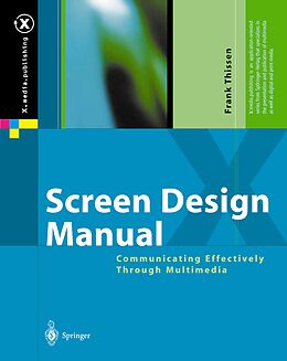 Couverture cartonnée Screen Design Manual de Frank Thissen