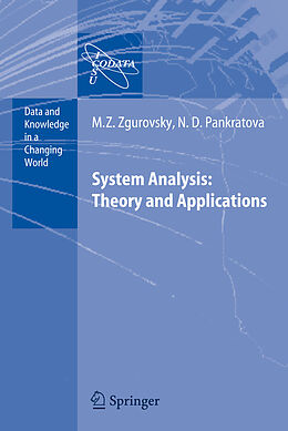 Couverture cartonnée System Analysis: Theory and Applications de N. D. Pankratova, Mikhail Z. Zgurovsky