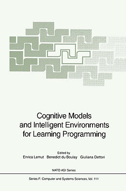 Couverture cartonnée Cognitive Models and Intelligent Environments for Learning Programming de 