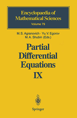 Kartonierter Einband Partial Differential Equations IX von 