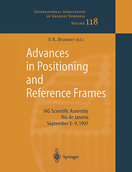 Couverture cartonnée Advances in Positioning and Reference Frames de 