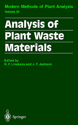 Couverture cartonnée Analysis of Plant Waste Materials de 