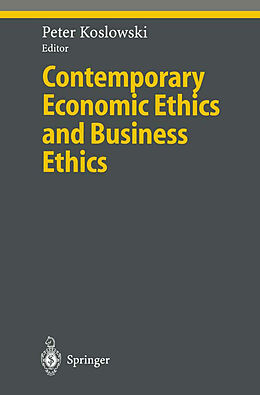 Couverture cartonnée Contemporary Economic Ethics and Business Ethics de 