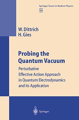 Kartonierter Einband Probing the Quantum Vacuum von Holger Gies, Walter Dittrich