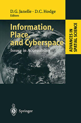 Kartonierter Einband Information, Place, and Cyberspace von 