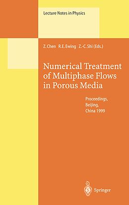 Kartonierter Einband Numerical Treatment of Multiphase Flows in Porous Media von 