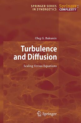 Couverture cartonnée Turbulence and Diffusion de Oleg G. Bakunin