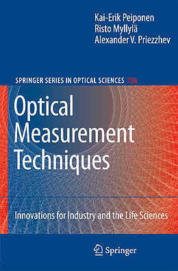 Couverture cartonnée Optical Measurement Techniques de Kai-Erik Peiponen, Alexander V. Priezzhev, Risto Myllylä