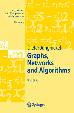 Couverture cartonnée Graphs, Networks and Algorithms de Dieter Jungnickel