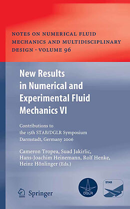 Couverture cartonnée New Results in Numerical and Experimental Fluid Mechanics VI de 