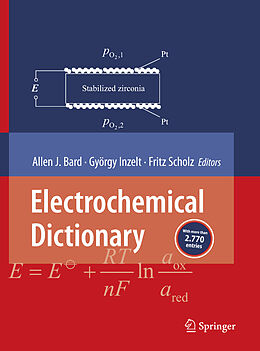 Couverture cartonnée Electrochemical Dictionary de 