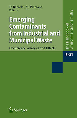 Couverture cartonnée Emerging Contaminants from Industrial and Municipal Waste de 