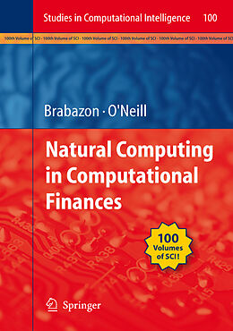 Couverture cartonnée Natural Computing in Computational Finance de 