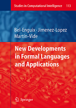 Couverture cartonnée New Developments in Formal Languages and Applications de 