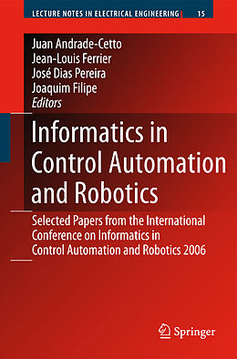 Couverture cartonnée Informatics in Control Automation and Robotics de 