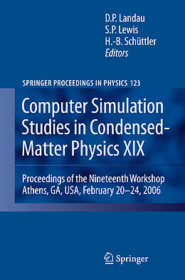 Couverture cartonnée Computer Simulation Studies in Condensed-Matter Physics XIX de 