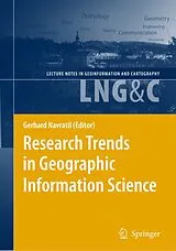 Kartonierter Einband Research Trends in Geographic Information Science von