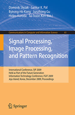 Couverture cartonnée Signal Processing, Image Processing and Pattern Recognition, de 