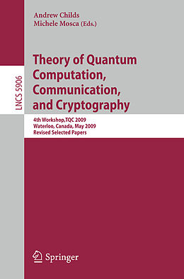 Kartonierter Einband Theory of Quantum Computation, Communication and Cryptography von Cédric Bény, Min-Hsiu Hsieh, Seth Lloyd