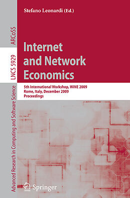 Kartonierter Einband Internet and Network Economics von Ilan Newman, Paolo Penna, Heiko Röglin