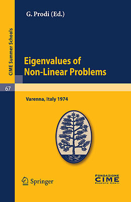 Couverture cartonnée Eigenvalues of Non-Linear Problems de 