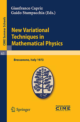 Kartonierter Einband New Variational Techniques in Mathematical Physics von 