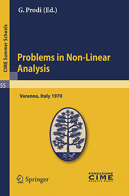Couverture cartonnée Problems in Non-Linear Analysis de 