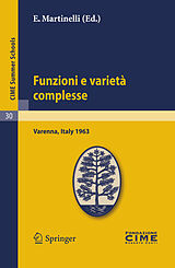 Couverture cartonnée Funzioni e varietà complesse de 