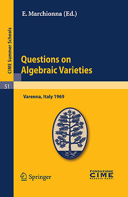 Couverture cartonnée Questions on Algebraic Varieties de 