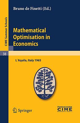 E-Book (pdf) Mathematical Optimisation in Economics von 