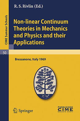 Couverture cartonnée Non-linear Continuum Theories in Mechanics and Physics and their Applications de 