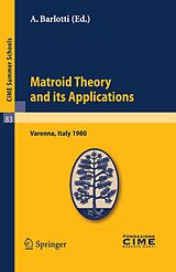 eBook (pdf) Matroid Theory and Its Applications de 