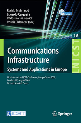 Couverture cartonnée Communications Infrastructure, Systems and Applications de 