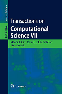 Kartonierter Einband Transactions on Computational Science VII von 