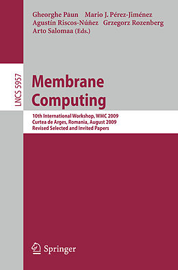 Kartonierter Einband Membrane Computing von 